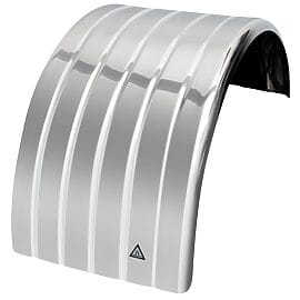 Stainless Steel Single Mudguard Curved Edge