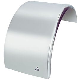 Stainless Steel Single Mudguard Curved Edge No Grooves