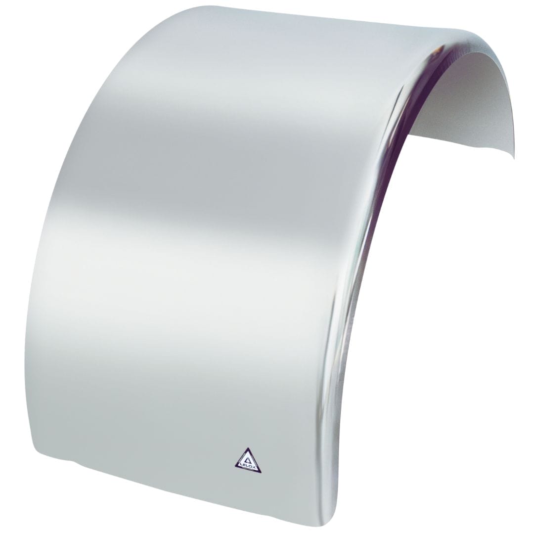 Stainless Steel Single Mudguard Curved Edge No Grooves LELOX Truck Mudguards and Accessories