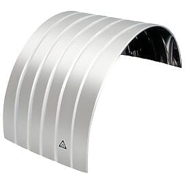 Aluminium Single Mudguard Steel Reinforced Edge