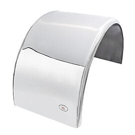 304 grade no.8 mirror finish Signature Series Mudguard 1.5mm - 100mm Wrap