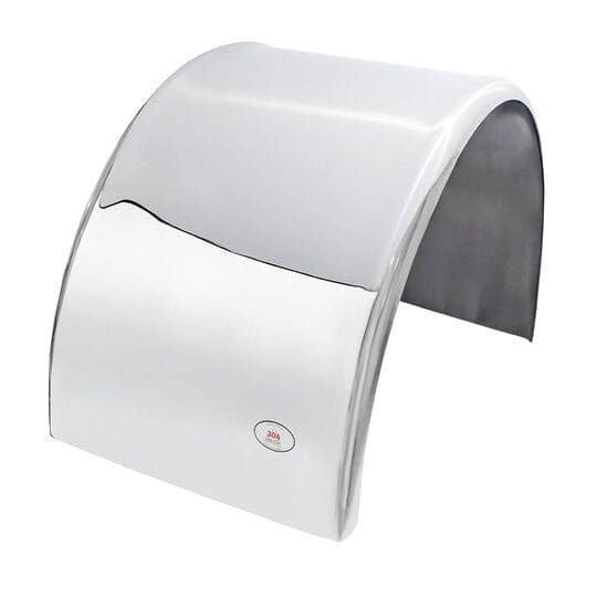 304 grade no.8 mirror finish Signature Series Mudguard 1.5mm - 250mm Drop One Side