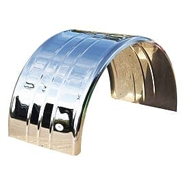 304 GRADE N0.8 MIRROR FINISH SIGNATURE SERIES MUDGUARD 1.5MM WITH 3 NARROW GROOVES
