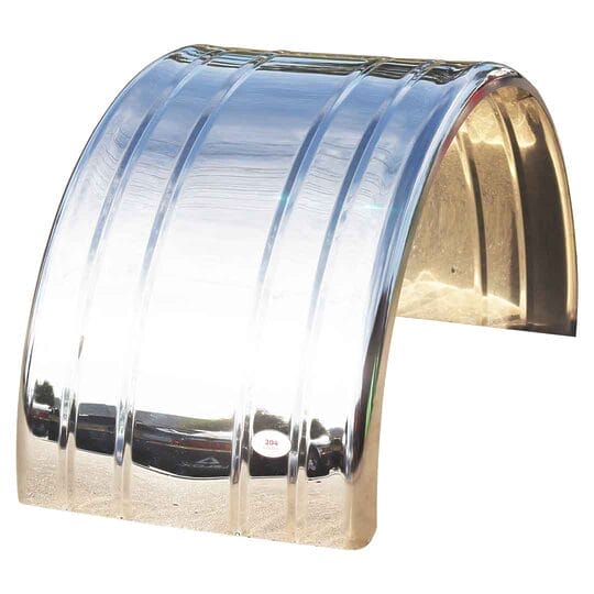 304 GRADE N0.8 MIRROR FINISH SIGNATURE SERIES MUDGUARD 1.5MM WITH 4 GROOVES